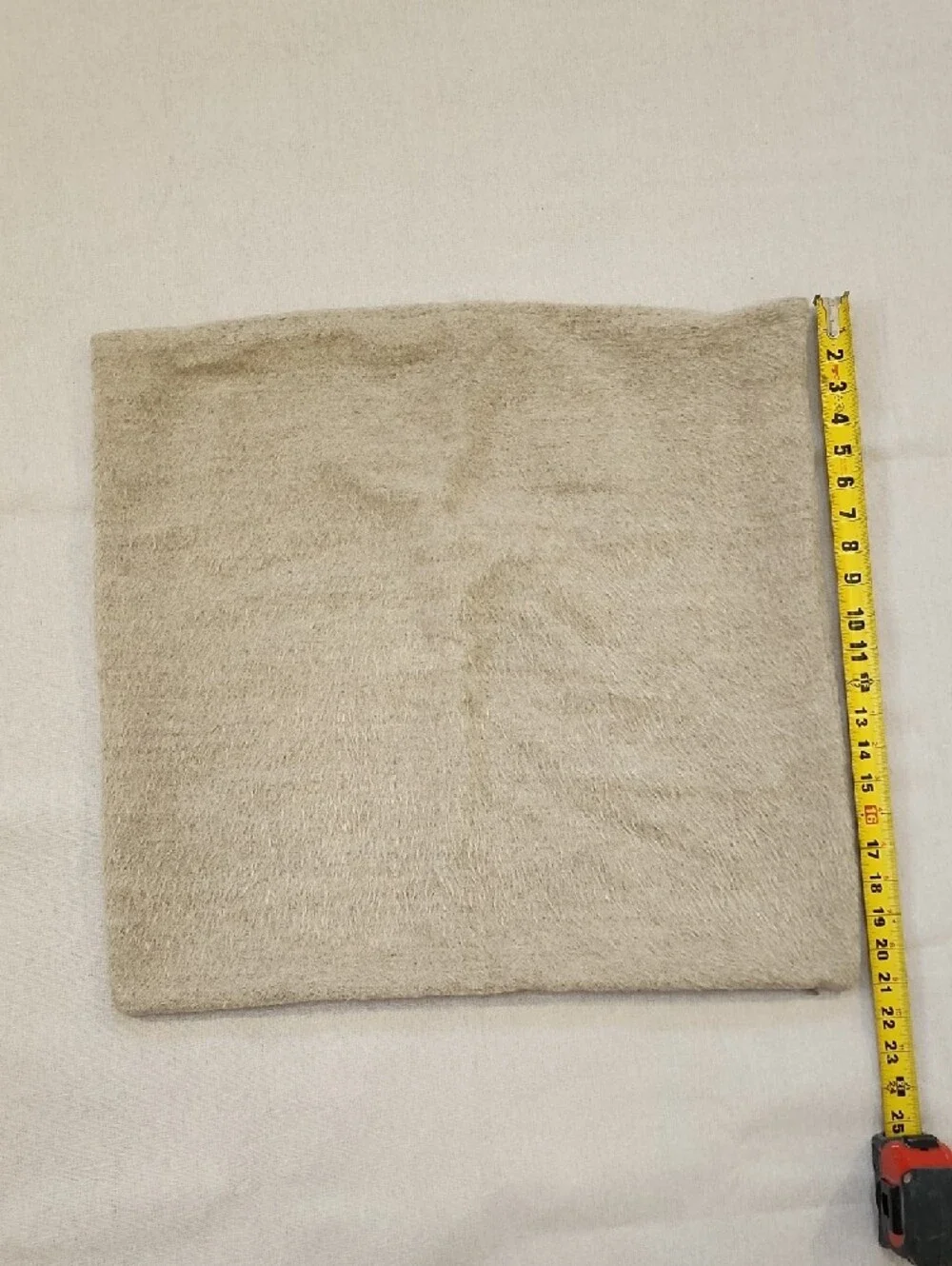 Restoration Hardware RH Cream-Tan Alpaca Fur Pillow Cover